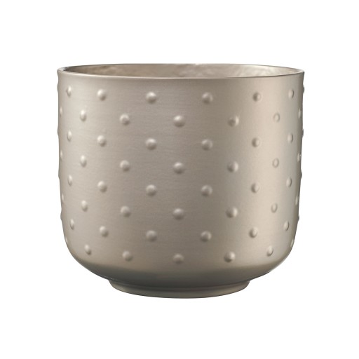 CERAMICZNA OSŁONKA DONICZKA 13 CM BRĄZ