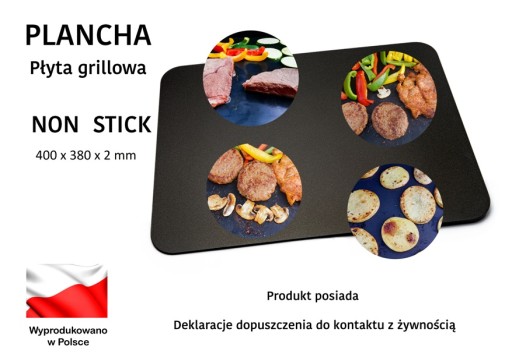 Płyta grillowa,mata grillowa,mata teflonowa 400x380x2mm,zdrowe grillowanie