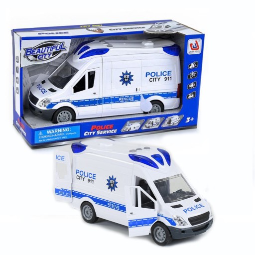 AUTO RADIOWÓZ POLICJA ŚWIATŁO DŹWIĘK SAMOCHÓD