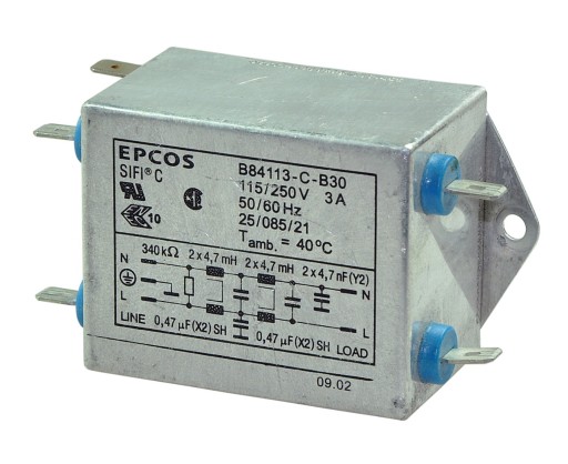 B84113-C-B30 filtr sieciowy EMC 250V 3A SiFi C