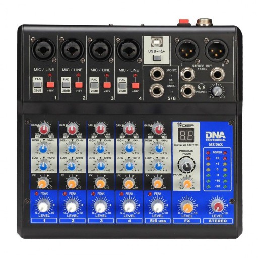 Mikser Audio Analogowy DNA MC06X