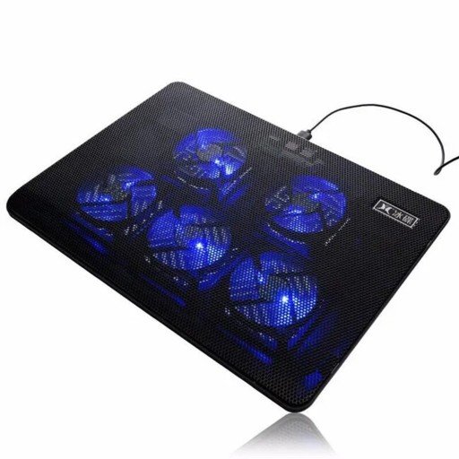 PODSTAWKA PODKŁADKA CHŁODZĄCA POD LAPTOPA 12-19'' 5 WENTYLATORÓW