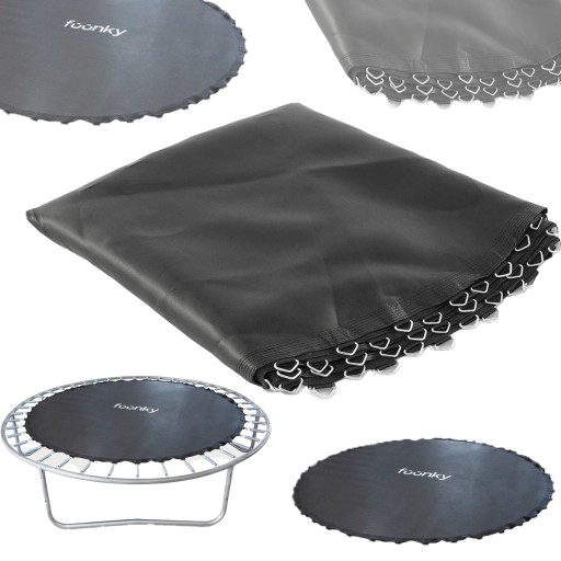 MATA DO SKAKANIA do Trampoliny 15FT 457cm Fuunky Mocna PP Czarna