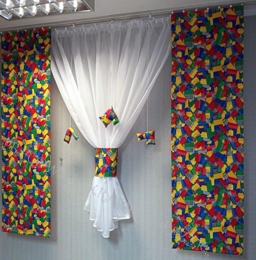 PANEL FIRANKA ZAWIESZKI KLOCKI LEGO DZIECKO