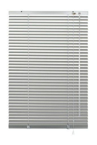 Żaluzja aluminiowa srebrna 25 mm 160 x 175 cm