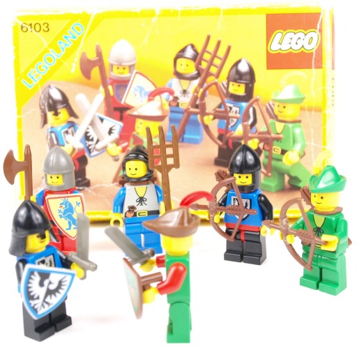 LEGO Lata 80 Legoland 6103 Castle Rycerz Figurki 1