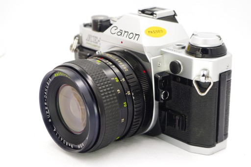 CANON AE-1 Program + Super Danubia 28mm 1:2.8 B.ŁADNY