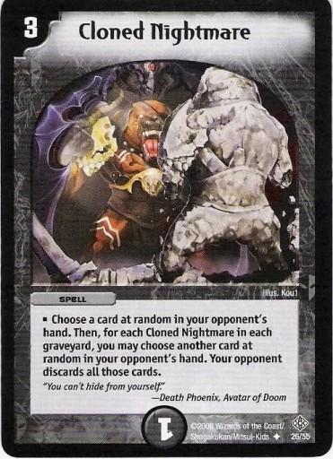 *DM-12 DUEL MASTERS - CLONED NIGHTMARE - !!!