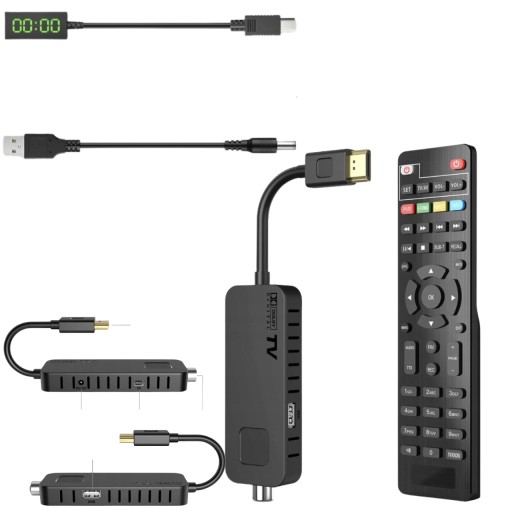 Tuner dekoder TV DVB-T2 H.265 HEVC HDMI Recorder