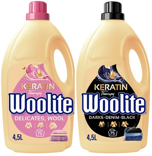WOOLITE DARK DELICATE Płyn do prania Czarnego i Wełny z kreatyną. 2x 4,5l