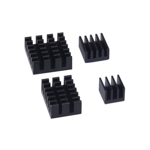 Radiatory Raspberry Pi4 (RPI4) - zestaw 4szt BLK