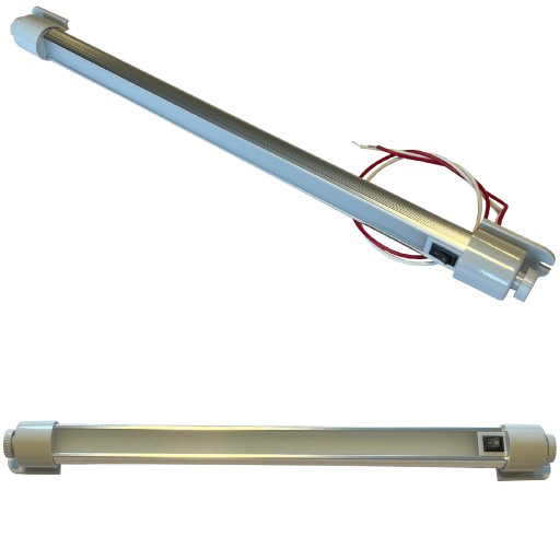 Lampa 36 LED obrotowa z włącznikiem kamper przyczepa długa 58 cm 12v 24v