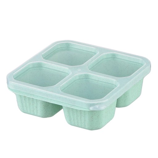 Four Transparent Lunch Boxes With Dried Fruit Boxes Snack Plates Tea Lunch