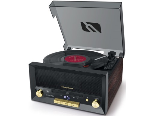 Gramofon MUSE MT-112 W CD BT FM USB Czarny