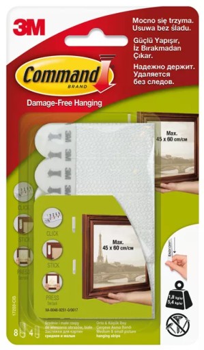 COMMAND RZEPY DO OBRAZÓW 8 SREDNICH+4 MALE