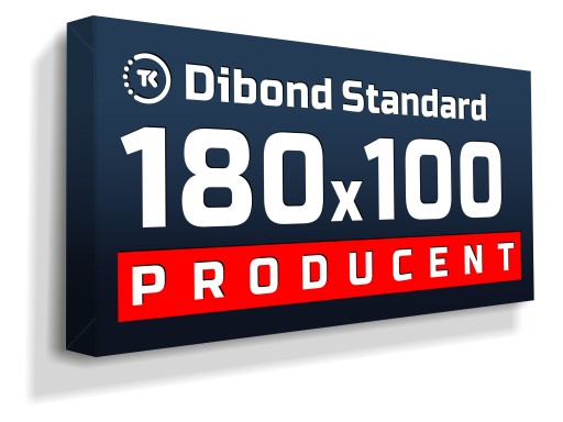 Kaseton reklamowy LED Dibond STANDARD 180x100cm