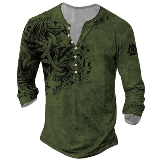 Człowiek KOSZULKA Z DŁUGIM RĘKAWEM Moda, 4XL