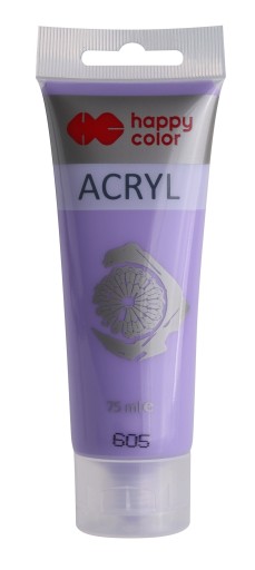 Farba akrylowa 75ml fiolet pastelowy HappyColor605