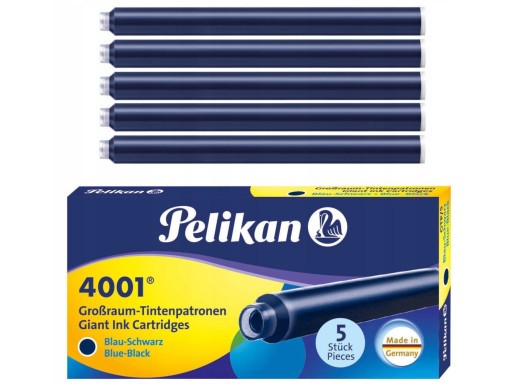 Naboje do pióra Pelikan GTP/5 4001 długie granat