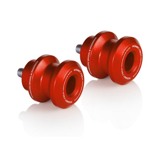 Womet-Tech rolki wahacza slidery M6 CZERWONE