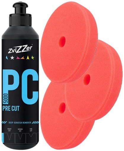 ZviZZer PC5000 250ml + 3x TRAPEZ PAD RED CUT TNĄCY