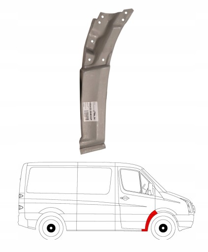 REPERATURKA BŁOTNIKA PRZÓD CRAFTER SPRINTER 06- P