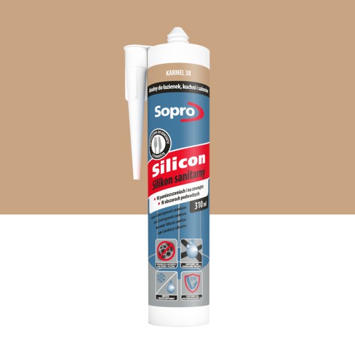 SOPRO 057 Silikon Sanitarny kolor karmel 38 op. 310 ml