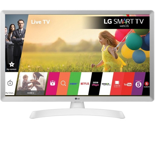 SMART TV LG 28 CALI LED WiFi DVB-T2 HEVC BIAŁY