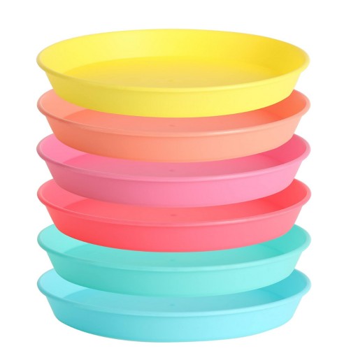 6x TALERZE WIELORAZOWE plastikowe zestaw talerzy