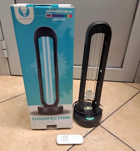 LAMPA UV-C BAKTERIOBÓJCZA OZON STERYLIZACJA DEZYNF