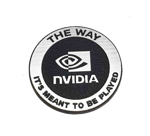 Emblemat NVIDIA srebrna 25mm