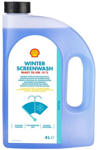 SHELL PŁYN DO SPRYSKIWACZY ZIMOWY GOTOWY DO UŻYCIA -21°C 4L