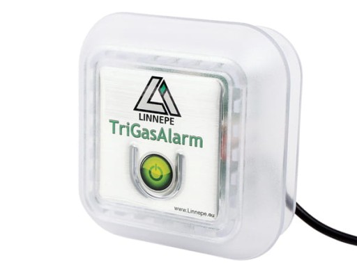 Czujnik gazu alarm TriGas narkogazy propan butan 12V do przyczepy kampera