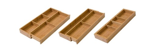 Wkład organizer bambusowy regulowany L500 150-256x472