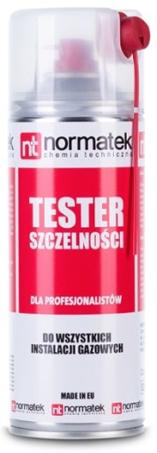 TESTER SZCZELNOŚCI GAZU PIANA SPRAY 400ml NORMATEK NT1059 DO INSTALACJI GAZ