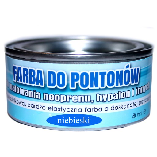 FARBA DO PONTONÓW GUMY NEOPRENU HYPALON NIEBIESKA
