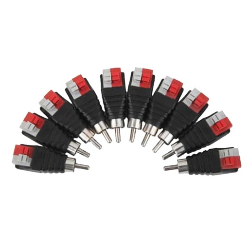 10 sztuk męskiego adaptera wtyczki kabla audio do