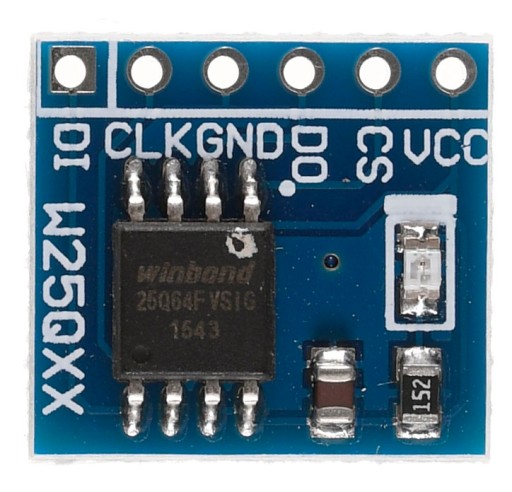 Moduł pamięci W25Q64 FLASH na SPI 64Mbit