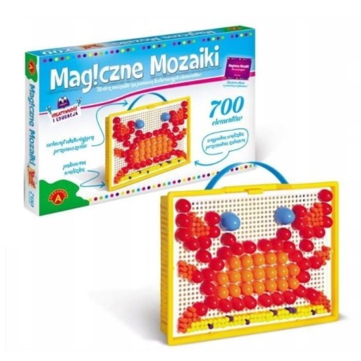 Zabawka kreatywna edukacyjna MAGICZNE MOZAIKI 700