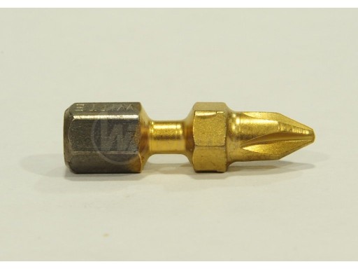 Bit PH2 - 25mm, WITTE BitFlex TiN / opakowanie 1 szt.