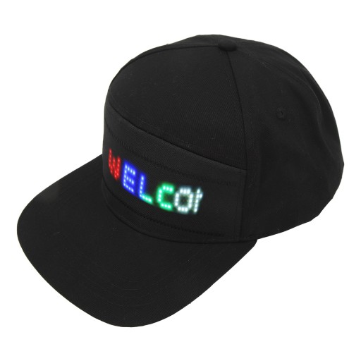 CZAPKA LED PROGRAMOWALNA KONTROLA APLIKACJI