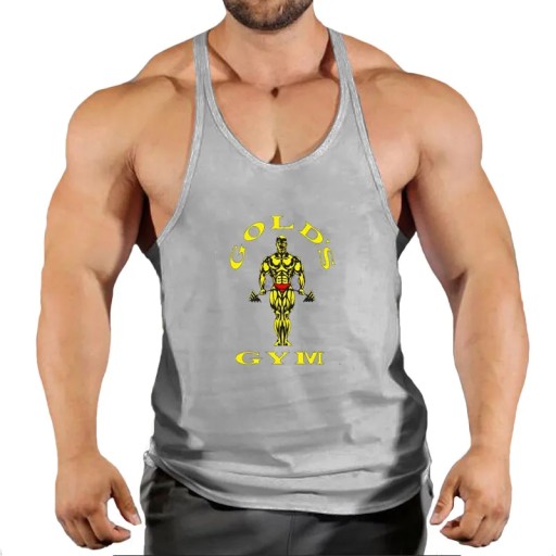 Men Summer Print Workout Tank Tops Gym Workout Shi