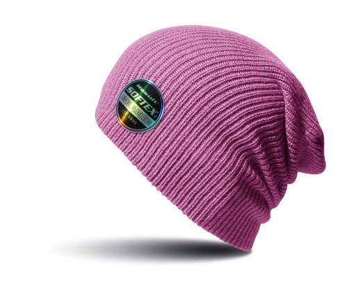 CZAPKA OVERSIZED BEANIE SMERFETKA Ribbon Pink
