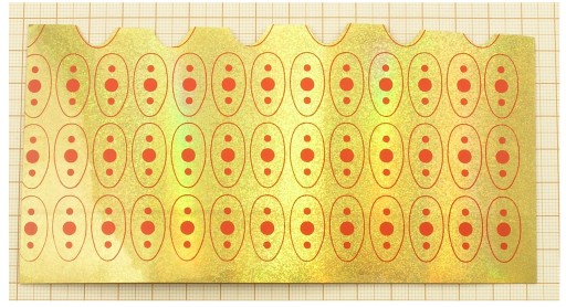FOLIA HOLOGRAFICZNA Z NADRUKIEM DO PRODUCJI BŁYSTEK WTP-No.802 15x7cm F24