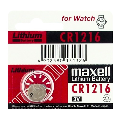 BATERIA LITOWA 1216 MAXELL CR1216 3V JAPOŃSKA