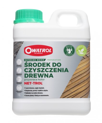Odszarzacz środek czyszczący do drewna NET TROL 1L
