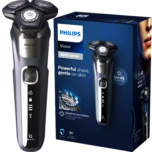 BEZPRZEWODOWA MASZYNKA DO GOLENIA PHILIPS + ETUI PODRÓŻNE GŁOWICA 360-D
