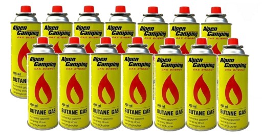 GAZ kartusz NABÓJ gazowy ALPEN CAMPING 400ml x14