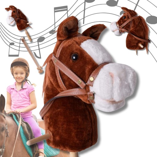 KOŃ NA PATYKU HOBBY HORSE KOŃ NA KIJU KONIK NA PATYKU WYDAJE DŹWIĘK PREZENT