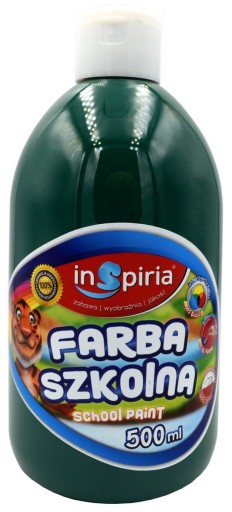 FARBA PLAKATOWA SZKOLNA 500ML CIEMNOZIELONA